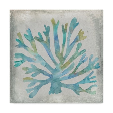 Megan Meagher 'Watercolor Coral I' Canvas Art,35x35